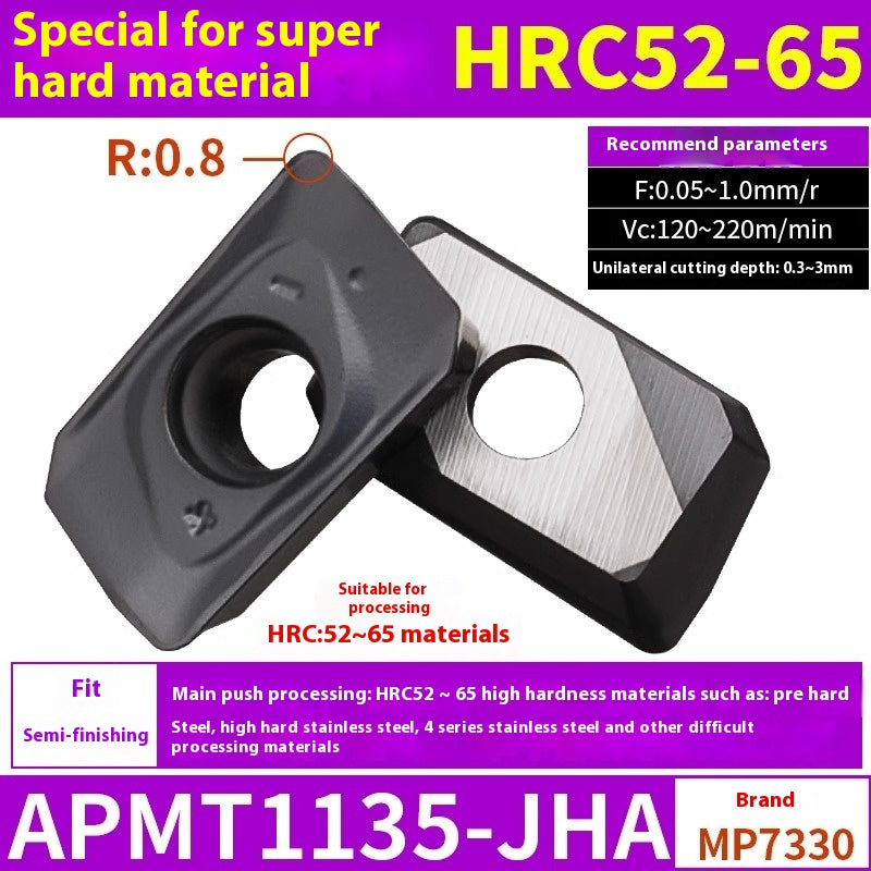 6008 CNC Milling Inserts APMT1135 Milling Blade 1604 Milling Head for Aluminum Alloy R0.8 Coated Rough Milling Machine Tool Pellets Shandong Denso Pricision Tools Co.,Ltd.